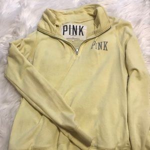 VS Pink quarter zip jacket